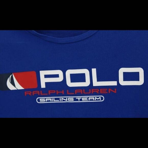 Polo Ralph Lauren T-Shirt 2015 Open Size L Sailing Team Performance Activewear - Picture 6 of 8